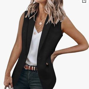 Vest Blazer Black L